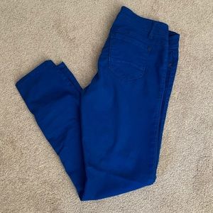 Royal blue skinny jeans